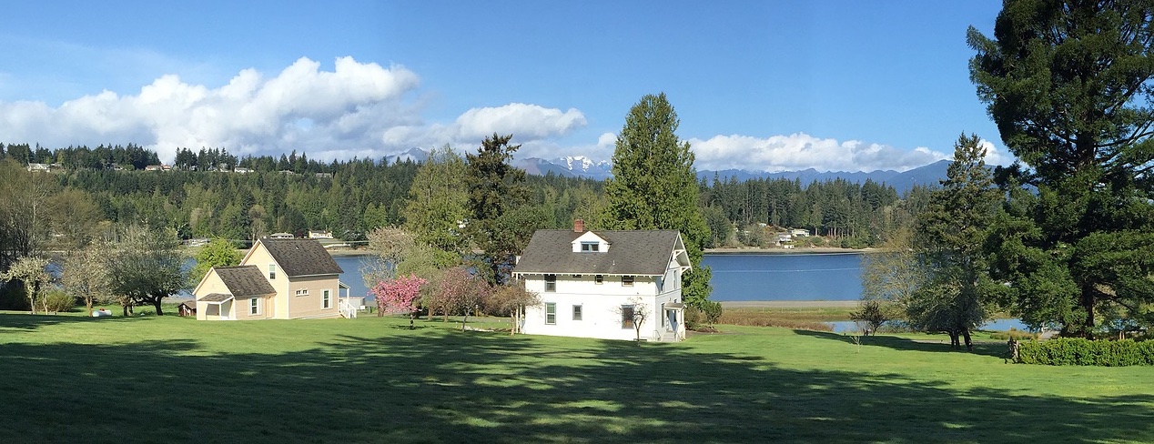 View behind Reeser House at Seabeck